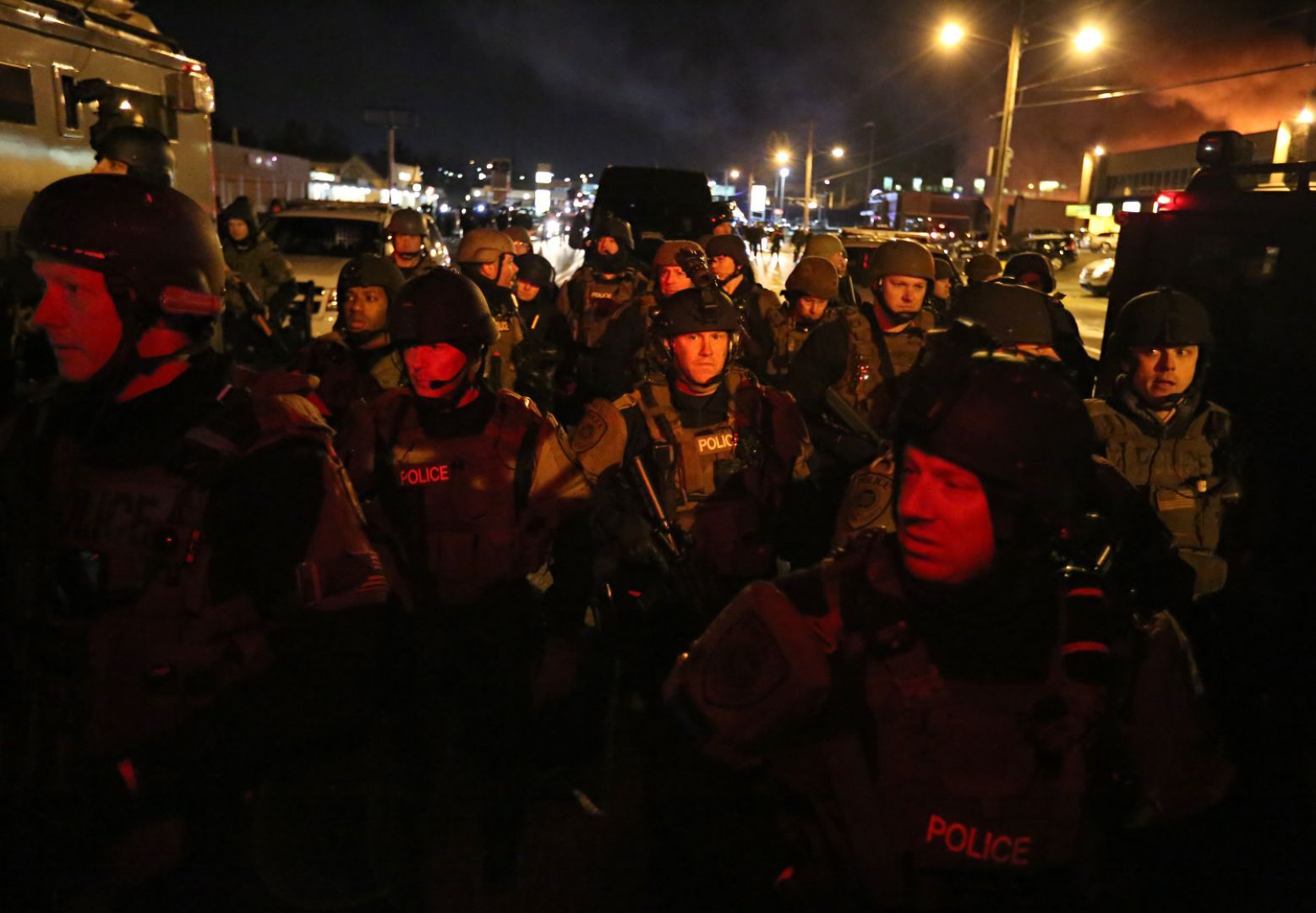 St. Louis County Police repond to riots and looting